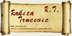 Rakita Trmčević vizit kartica